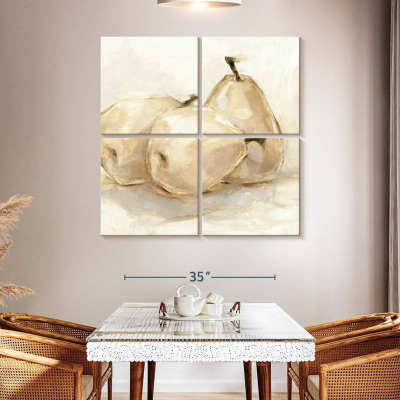 Yarlin White Pear Study II, 45'' H x 45'' W