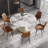 Modern Round White Pedestal Dining Table-484872851-535362558