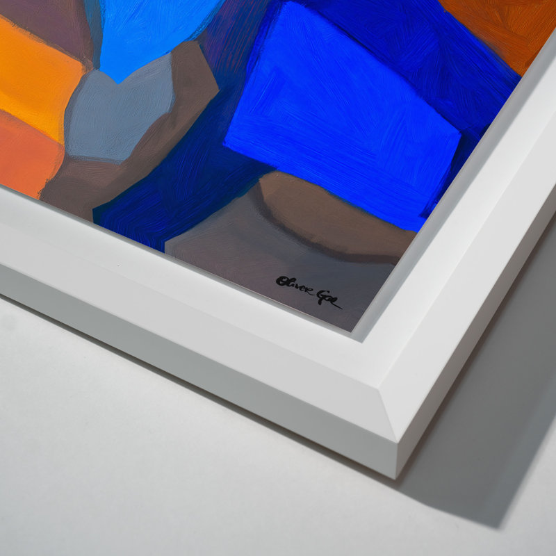 Patchwork Dream II Shadowbox Abstract Print by Oliver Gal, Black Frame, 15 x 10, White Frame, 17.5"H x 25.5"W