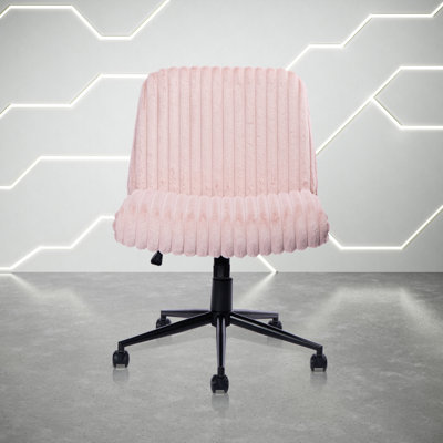 Fauteuil de jeu rotatif réglable rose Jettine