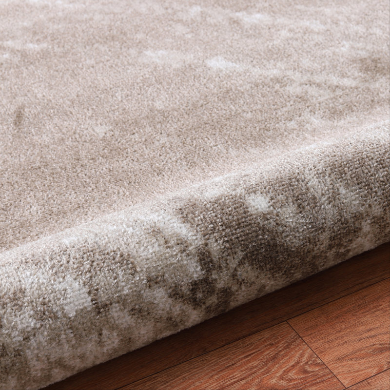 Machine Washable Austin Brown/Beige Rug, Rectangle 8'11" x 12'