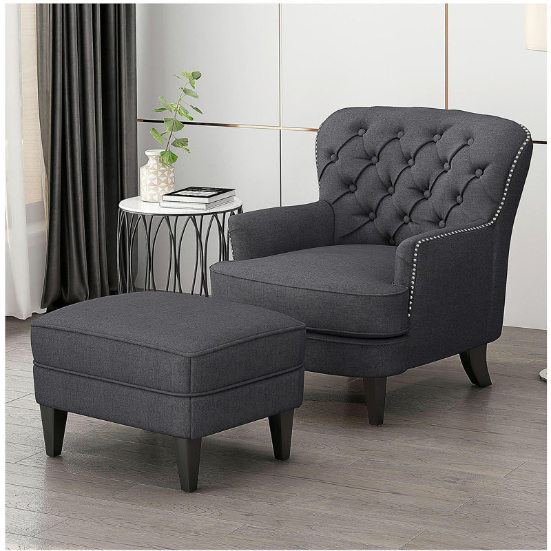 Fauteuil relaxant + repose-pieds