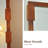 Medieval-Style Pine Frame Custom-Shaped Wall Mirror