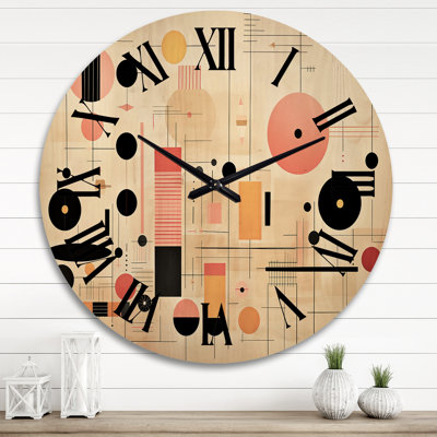 Horloge murale moderne surdimensionnée en bois Paradise City