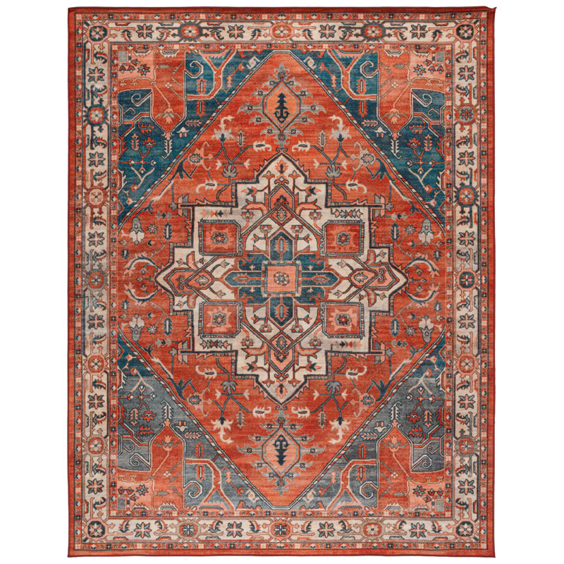 Karesa Performance Machine Washable Southwestern Rug, Rectangle 8' x 10'