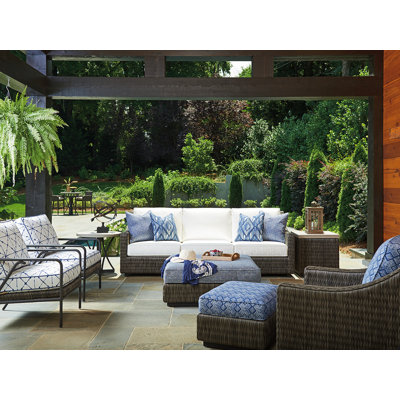Cypress Point Ocean Terrace Conversation Set with Cushions