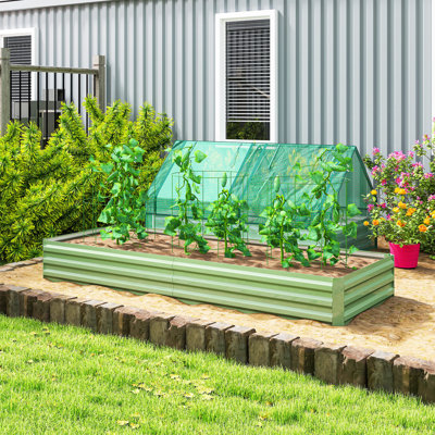 Evelin Metal Rectangular Raised Garden Bed