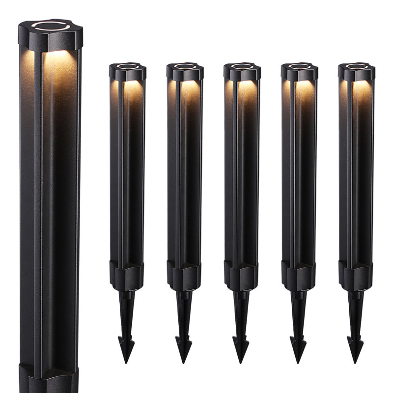 Black Low Voltage Integrated LED Pathway Light Pack