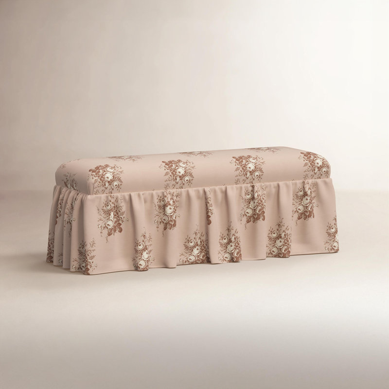 Banc de salle à manger Nia Ruffle, Corsage rosé