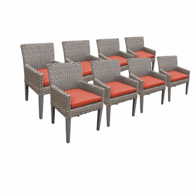 Rockport Patio Dining Chair with Cushion -  Sol 72 Outdoorâ¢, TKC297b-DC-4x-C-TANGERINE