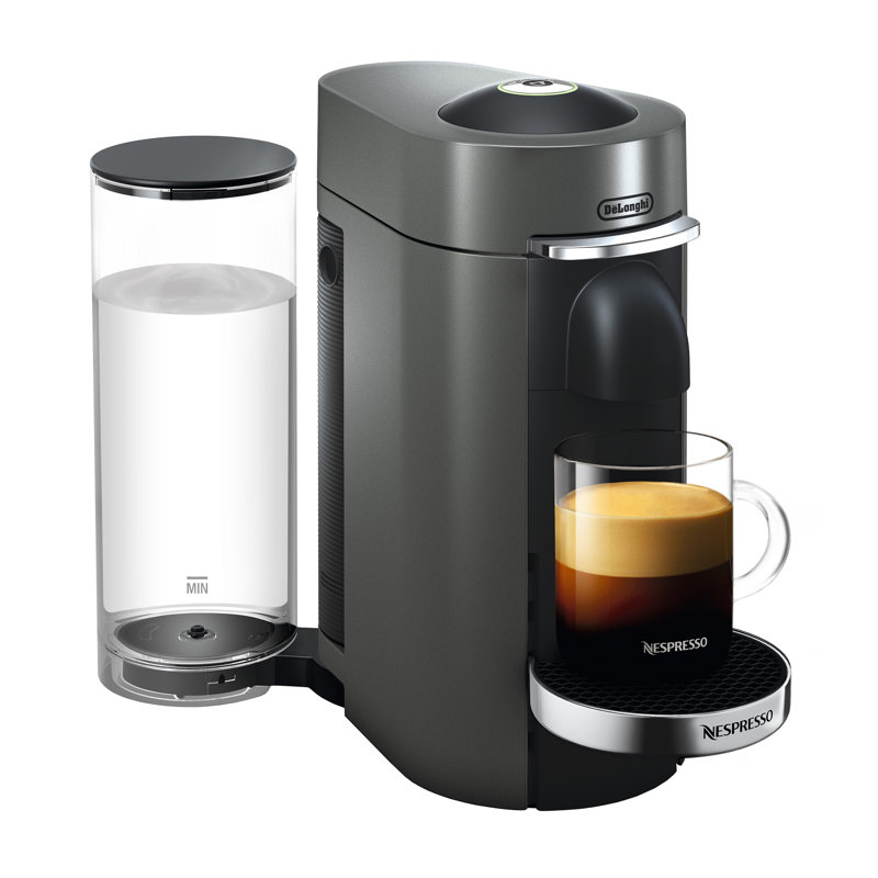 Nespresso VertuoPlus Deluxe Coffee and Espresso Maker by De'Longhi, Titanium