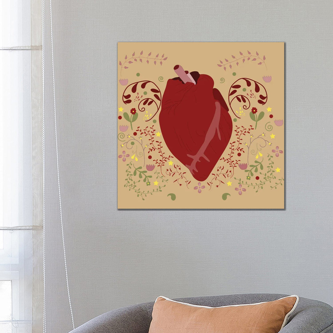 Healthy Happy Heart von Roberta Murray - Galerie-verpackte Leinwand Giclée