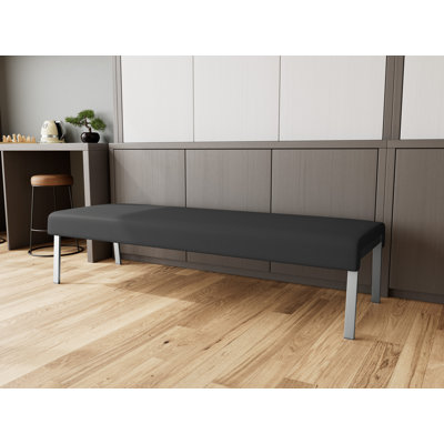 Waterfall Waiting Reception 3 Seat Bench Metal Frame