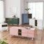 Commode de chevet bleue avec tiroir pratique et tablette - Rangement organisé-1337021367