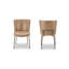 Early Dining Chair Tan Leather-Set Of Two