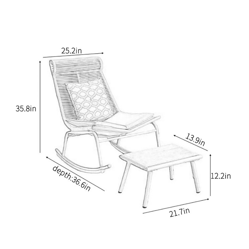 Casual creative chair rocking chair