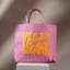 Blush Vacay Mode Beach Tote – Chic Multi-Color Jute Bag