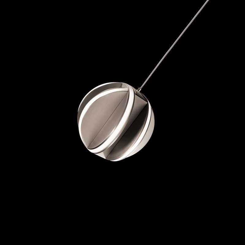 Carillion 1 - Light LED Pendant, Brushed Nickel