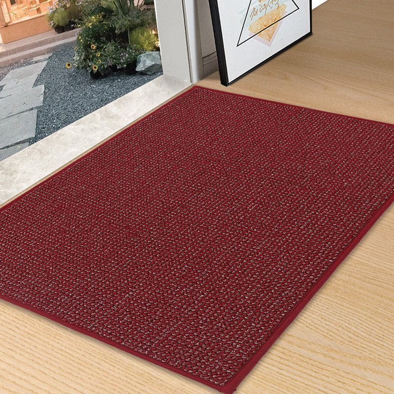 Non-Slip Indoor Doormat, Red, 80cm W x 120cm L