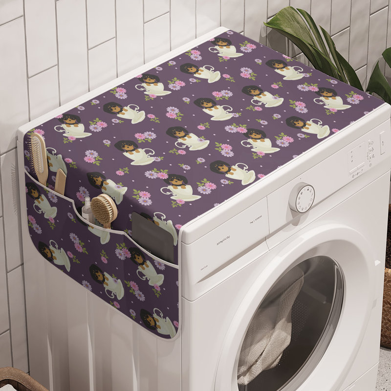 Machine à laver East Urban Home Tea Party, paquet de 2, 47 po x 18,5 po