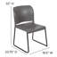 Chaise empilable à dossier plein avec base thermolaquée Oliverson d'une capacité de 880 lb.-829525248-829525249