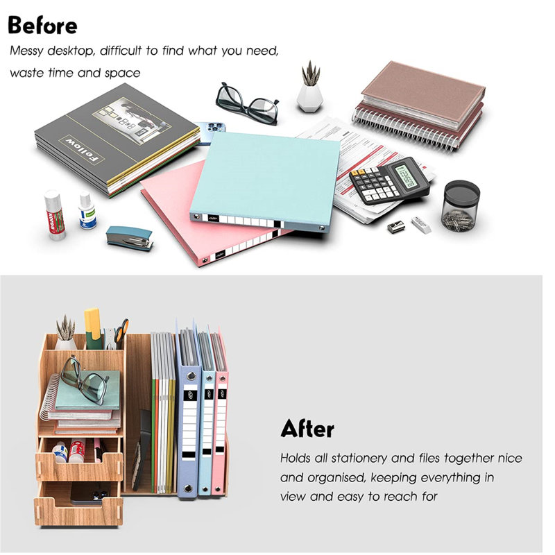 Espiye Manufactured Wood Desk Organiser