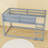 Wood Floor Bunk Bed With Ladder-236941062