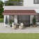 Dakota Fields Polyester Cover Motorised Retractable Patio Awning