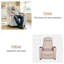 Chenille Power Recliner Chair With Wheels, Adjustable 90°-165° Reclining Sofa With Side Pocket, For Living Room Bedroom-534978466