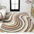 Albarado Abstract Swirl Red/Beige/Blue Rug-779305200