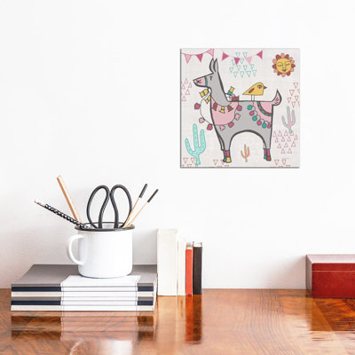 " Playful Llamas II " by Farida Zaman