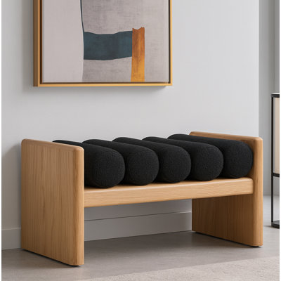 Banc en bois Boucle