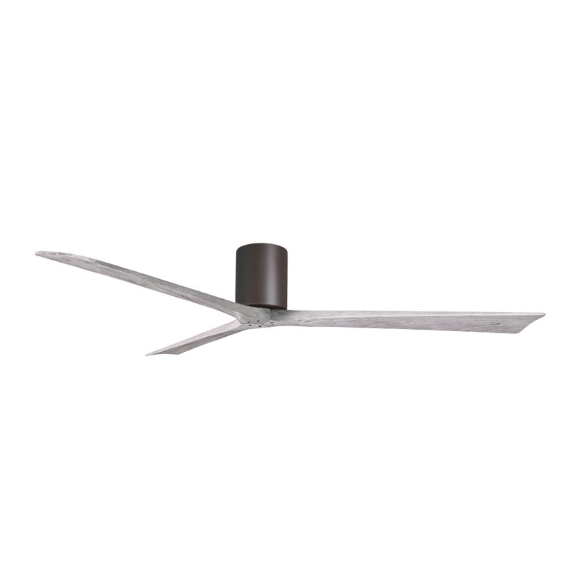 Ventilateur de plafond à 3 pales Olivier, Bronze texturé, Ton bois de grange, 72"