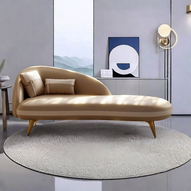 Durable and comfortable sofa with solid wood frame, Khaki