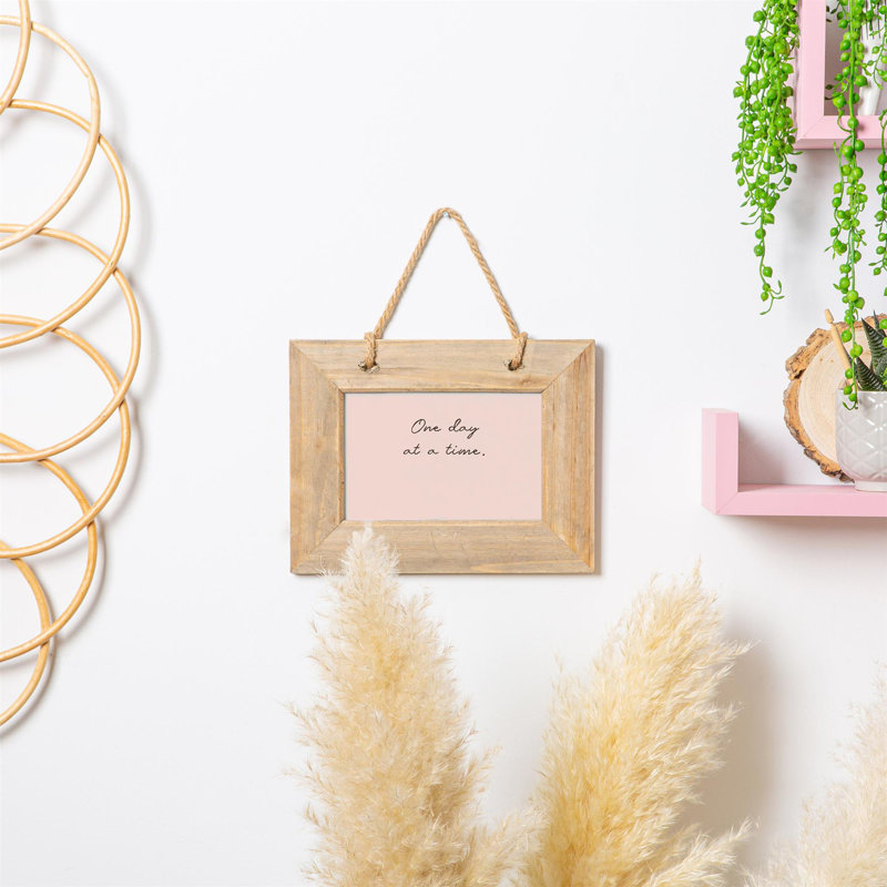 Brown Wood Picture Frame, 16.5cm H x 21.5cm W x 5.5cm D