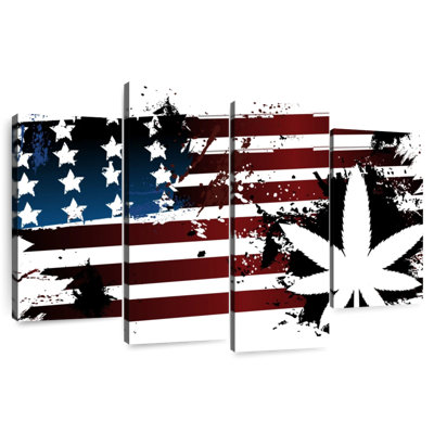 Marijuana And American Flag