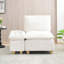 Velours beige doux simple avec rangement et porte-gobelet pour la décoration du salon-316249442