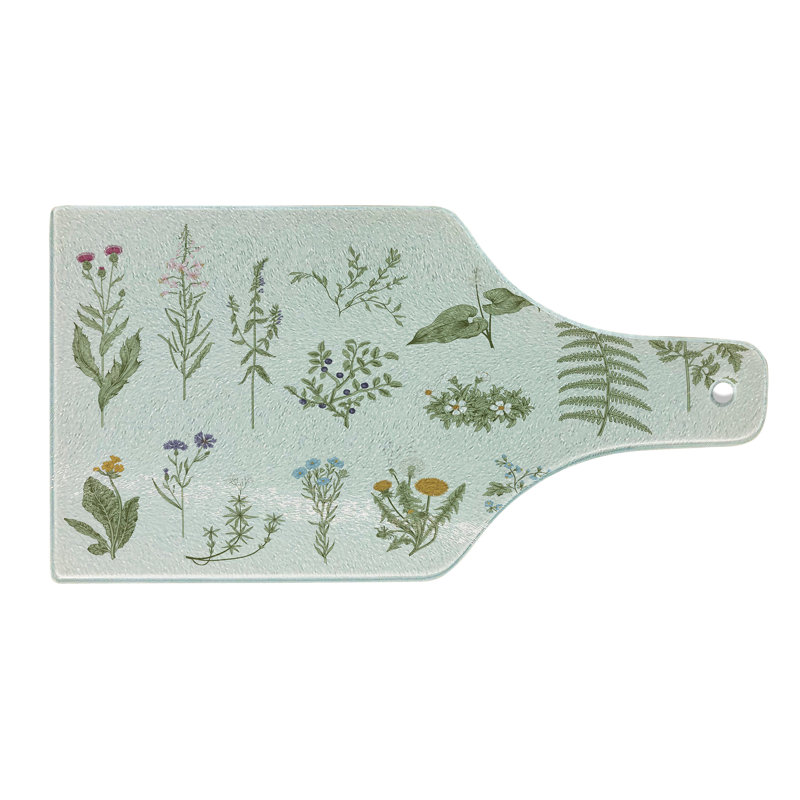 Multicolore planche à découper en verre trempé Ambesonne