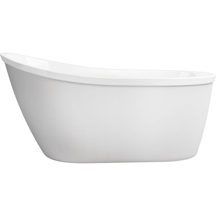 59'' x 32'' Freestanding Soaking Acrylic Bathtub