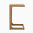 C-Shape End Table  Brown