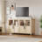 55" Sideboard Buffet Cabinet with 4 Glass Doors, Modern Farmhouse Storage Cabinet Table for Kitchen Dining Room, Living Room-2080515732