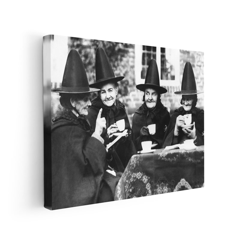 Witches Tea Party, Unframed, Canvas, 11"H x 14"W