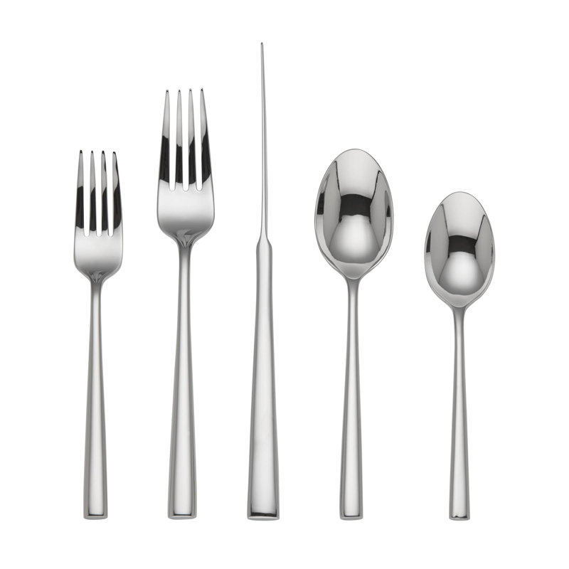Kate Spade New York Malmo Stainless Steel Flatware Set, Silver