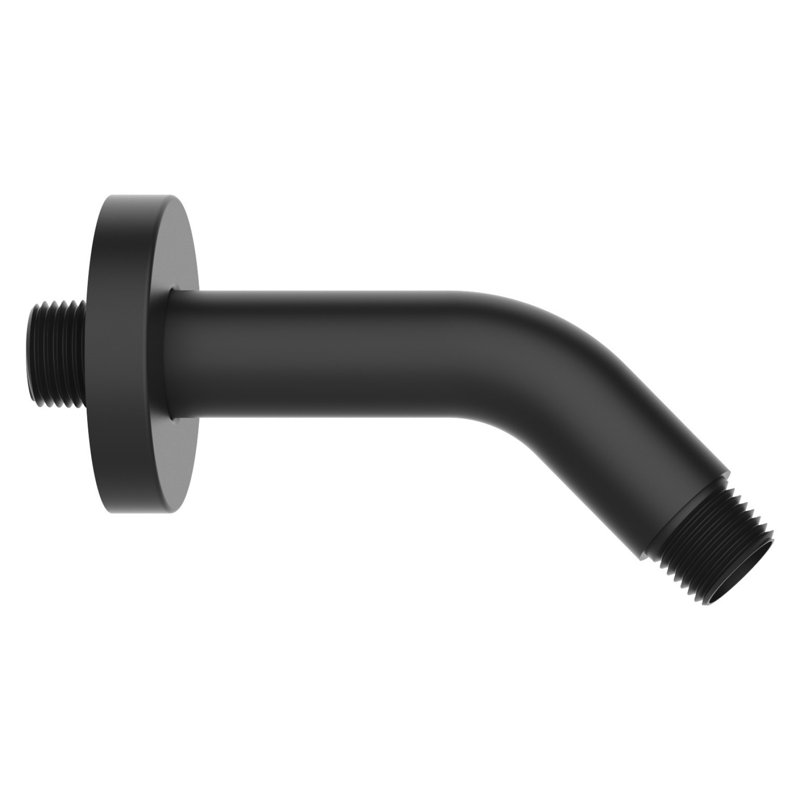 Bras de douche, Noir mat