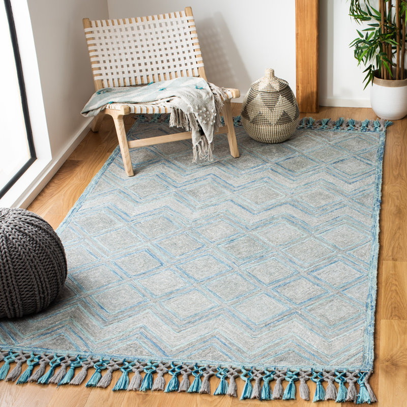 Cummings Hand Tufted Performance Geometric Rug, Rectangle 5' x 8'
