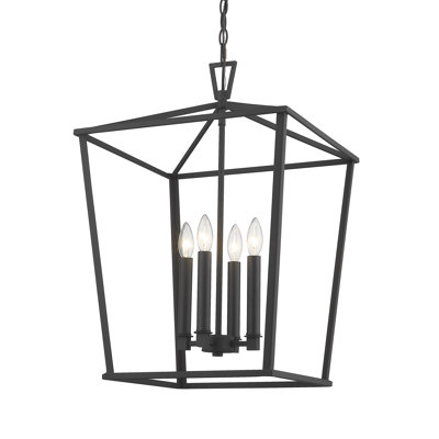Lustre géométrique à 4 lumières Oxendine
