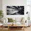 «Black and White Champagne Glasses in Frosty Freezer», art mural sur toile-1957362723