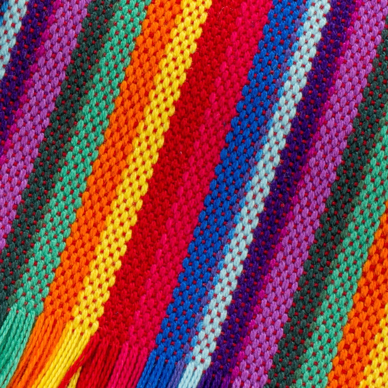 Napperon en coton 18,5 po Rainbow Inspiration