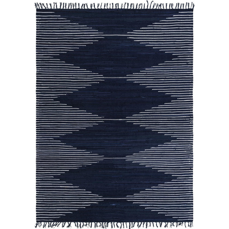 Gwin Cotton Southwestern Indoor Rug, Rectangle 8' x 11'