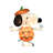 Peanuts 24in Peanuts 2D PreLit Yard Art Snoopy in JOL